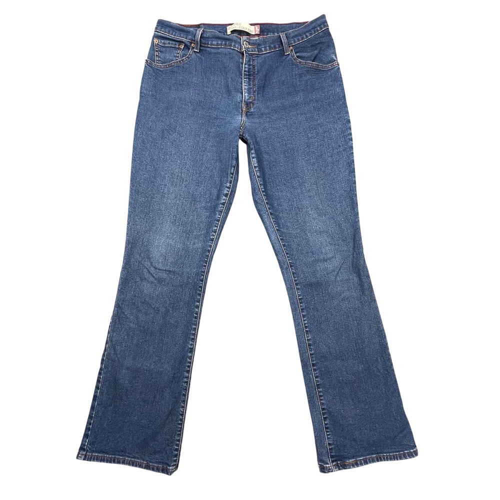VTG Y2K Levi's Blue 550 Relaxed Boot Cut Denim Jeans Women 14L